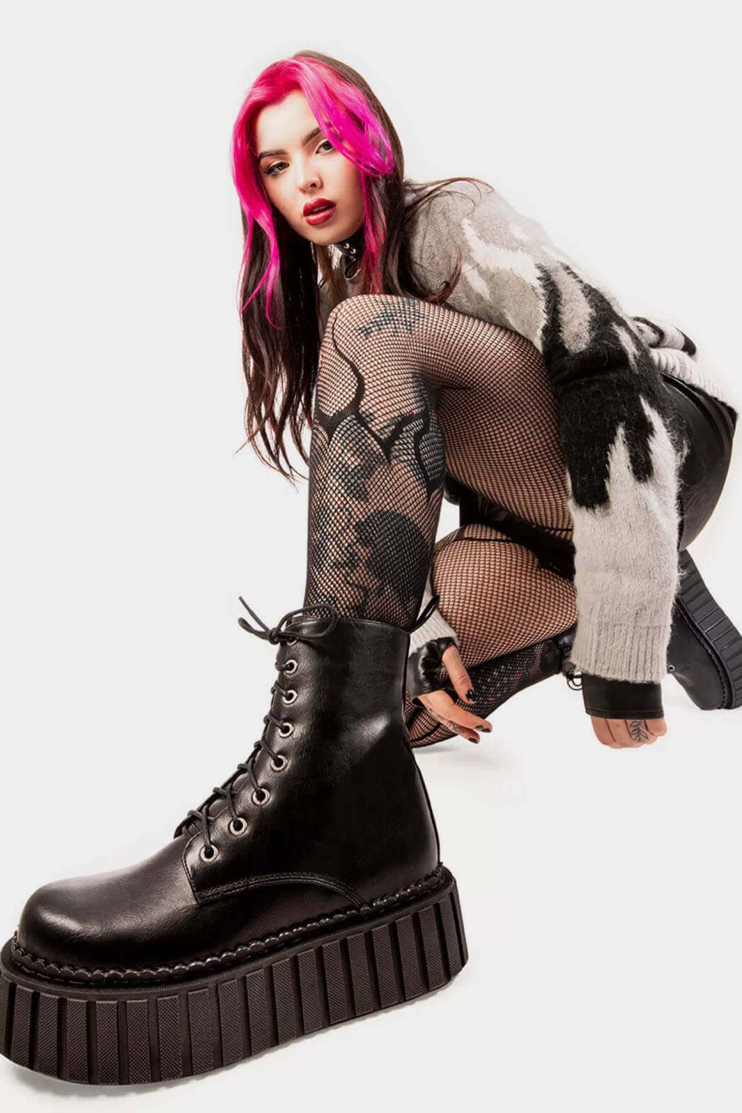 lamodawebsite Cheville*Stormz Chunky Ankle Creeper Boots
