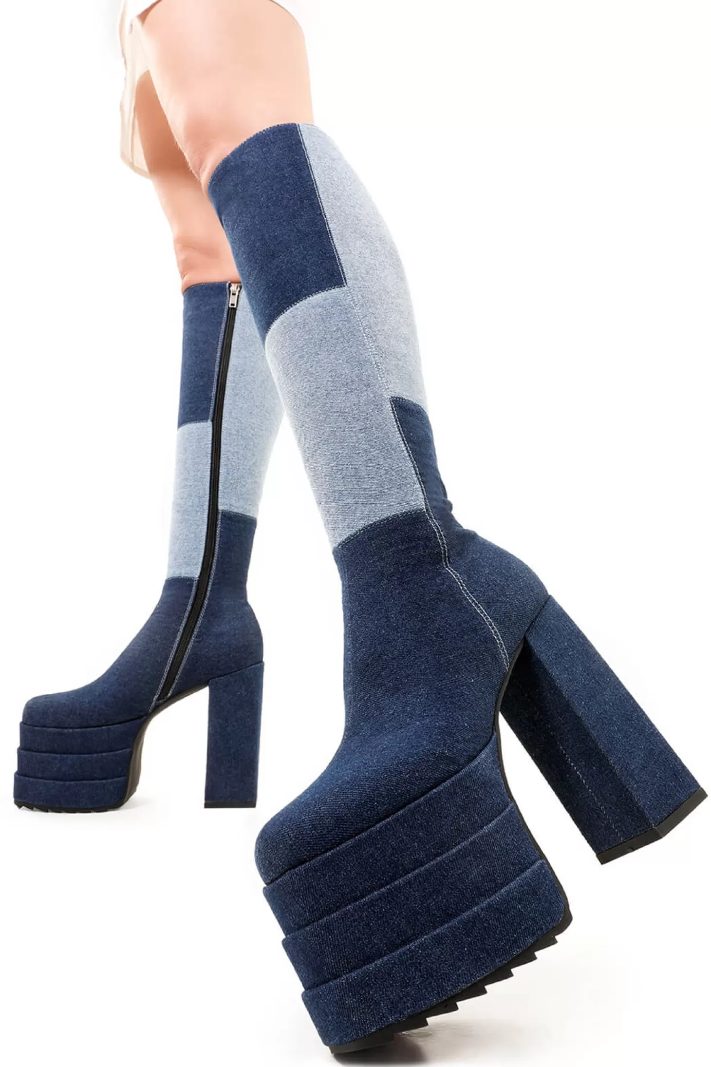 lamodawebsite Genou Haut*Talk Of The Town Platform Knee High Boots