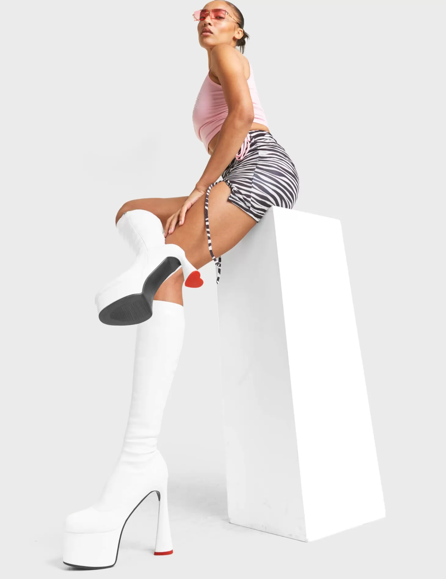 LAMODA Genou Haut*Talk Platform Knee High Boots