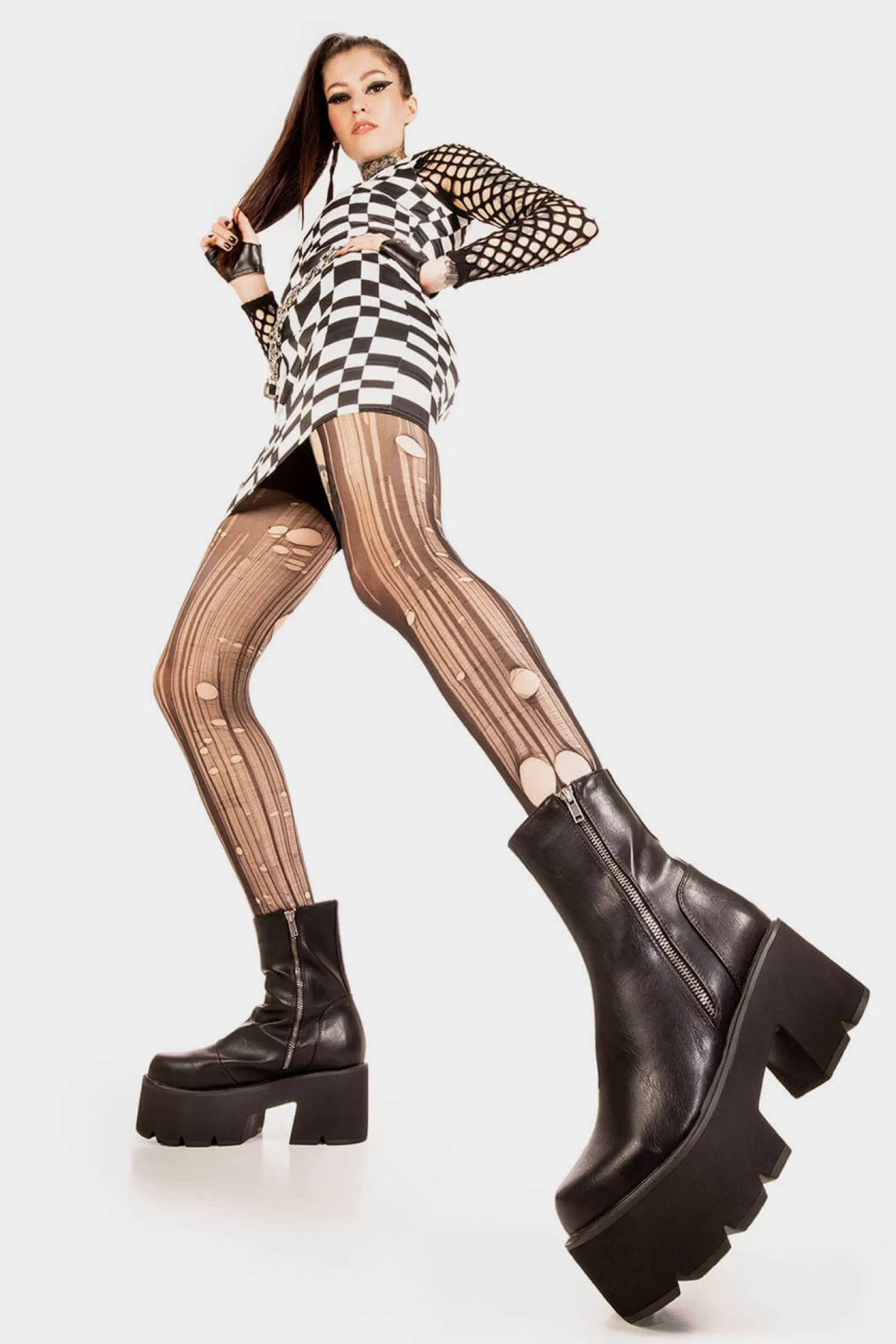 lamodawebsite Epais*Tell Me Lies Chunky Platform Boots