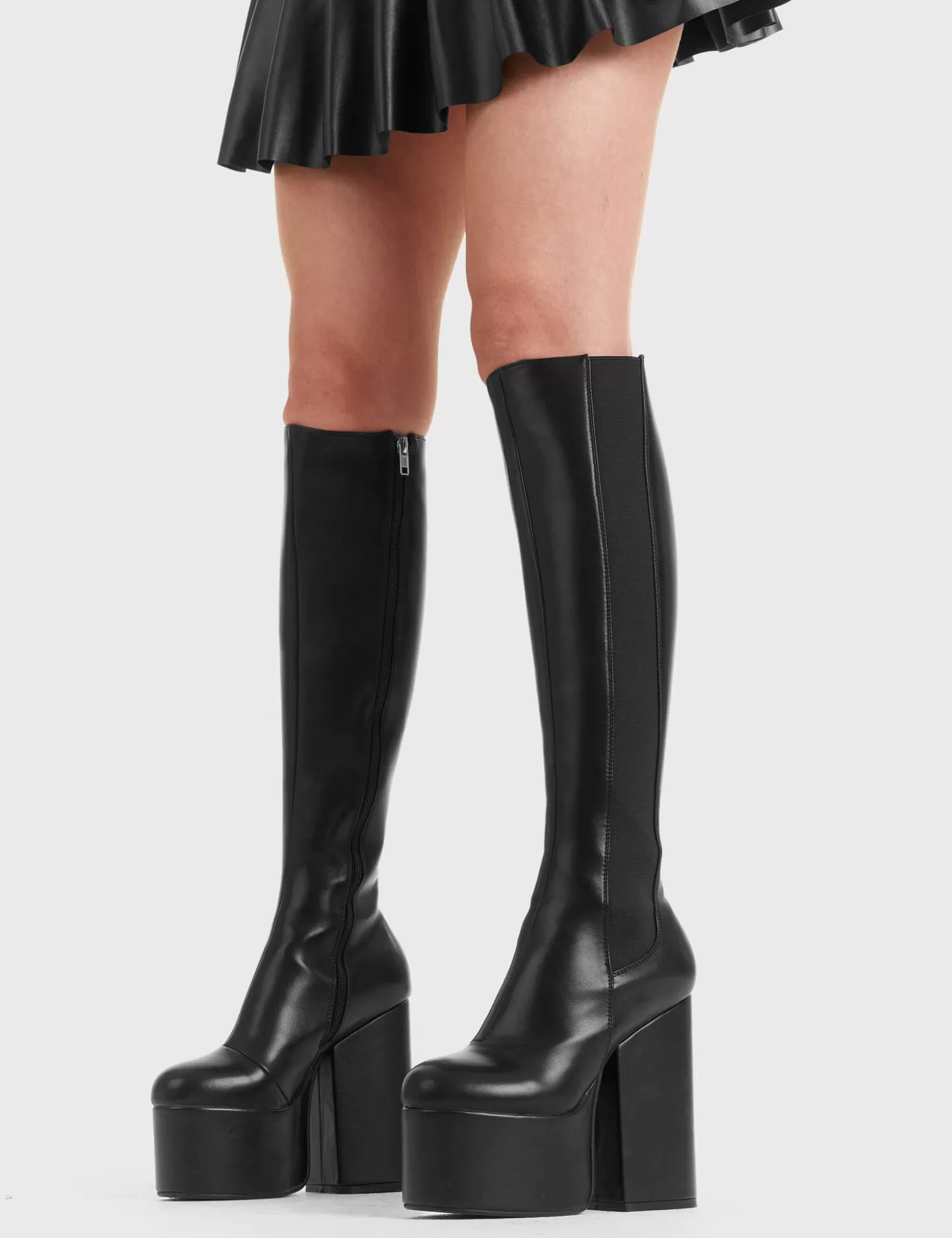 lamodawebsite Genou Haut*Timer Platform Knee High Boots