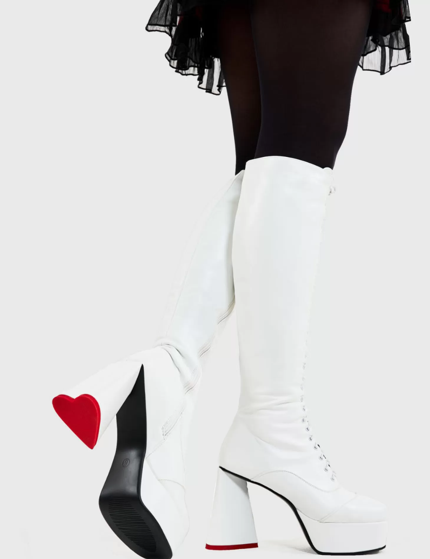 LAMODA Genou Haut*Too Cute Platform Knee High Boots