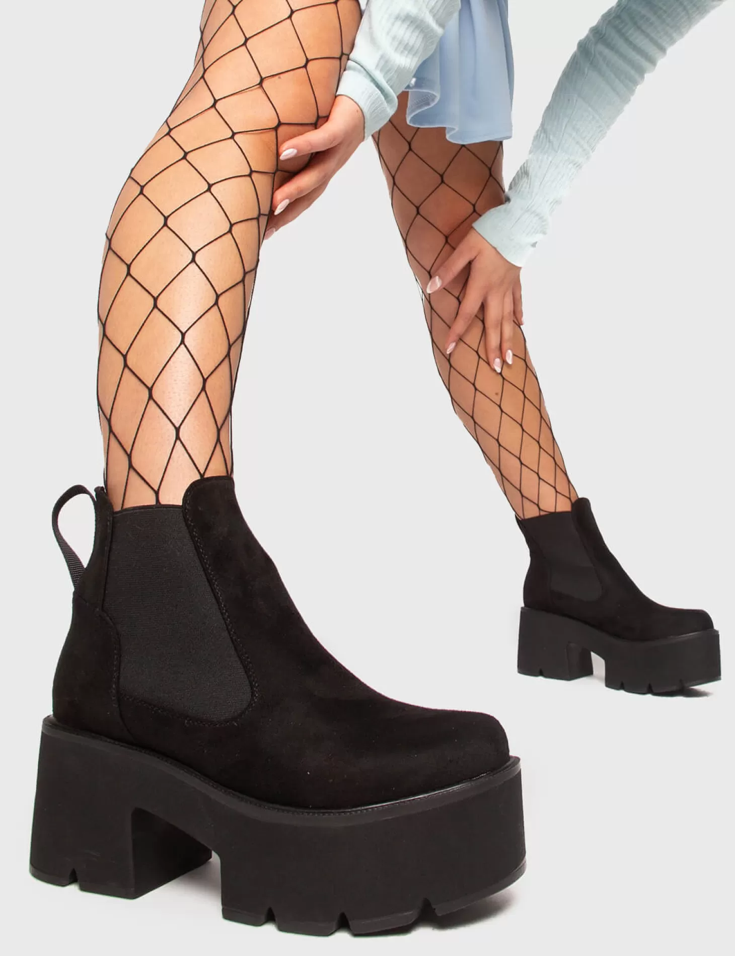 lamodawebsite Cheville*Tough Love Chunky Platform Ankle Boots