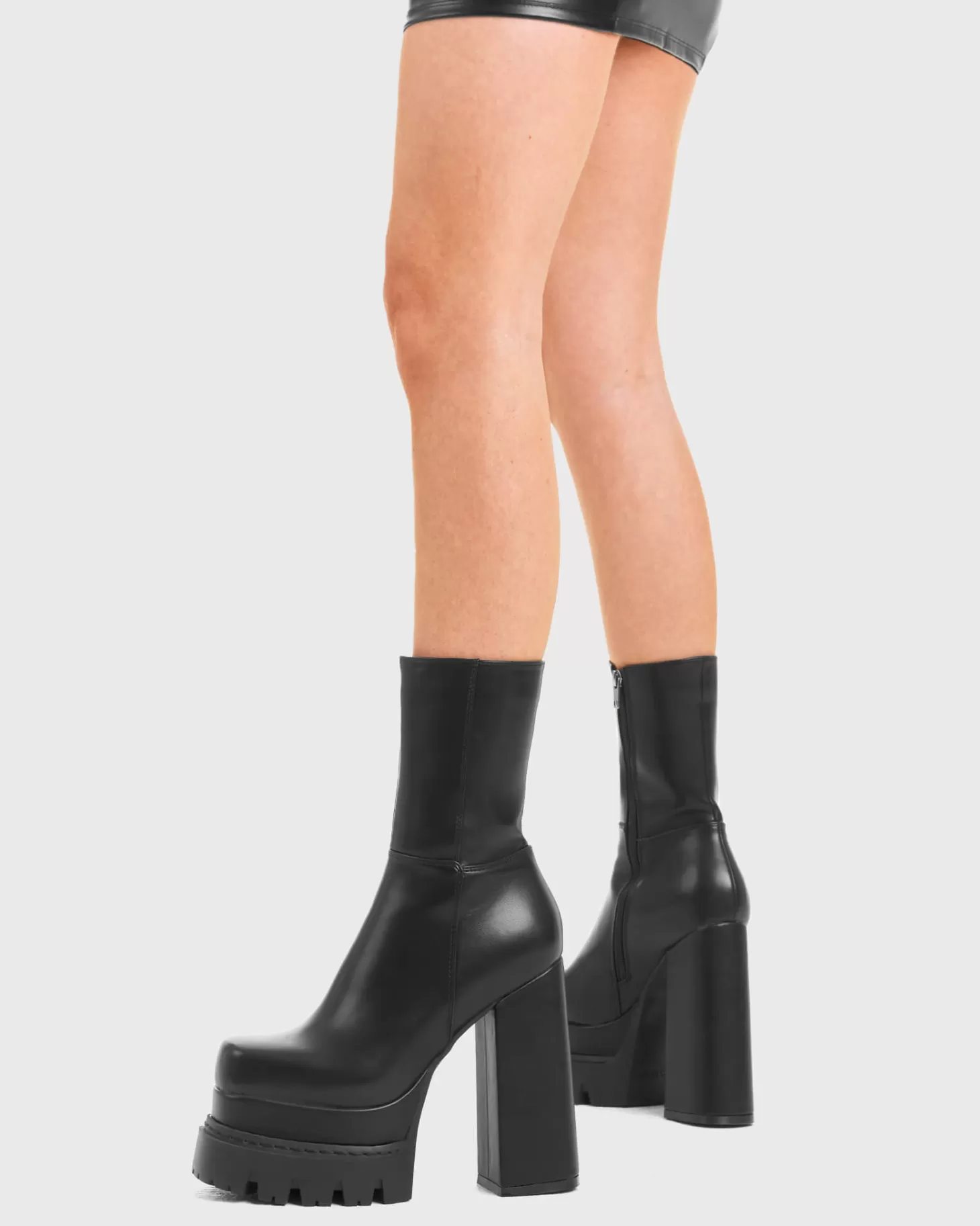 LAMODA Cheville*Undeniable Chunky Platform Ankle Boots