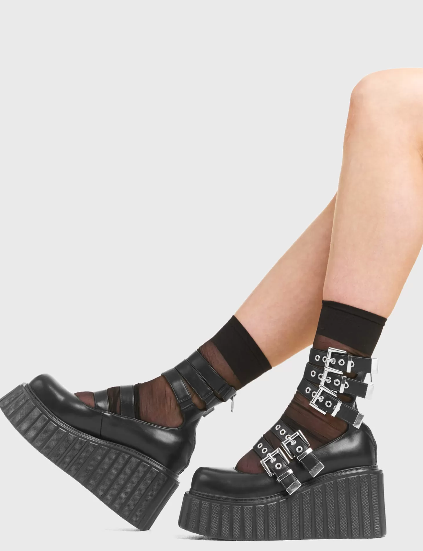 LAMODA Epais*Under The Influence Chunky Platform Creeper Shoes