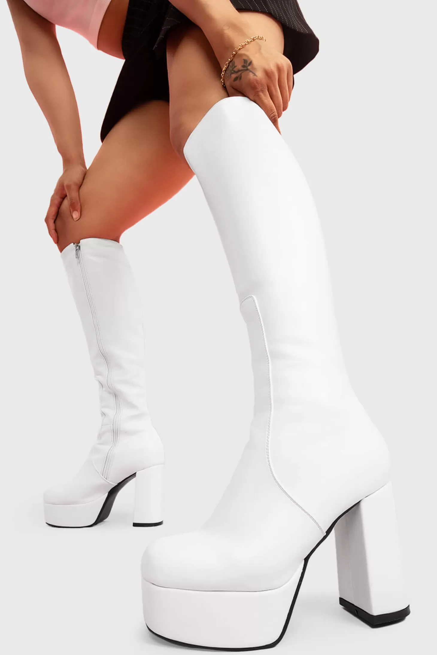 lamodawebsite Genou Haut*Whatta Showdown Platform Knee High Boots