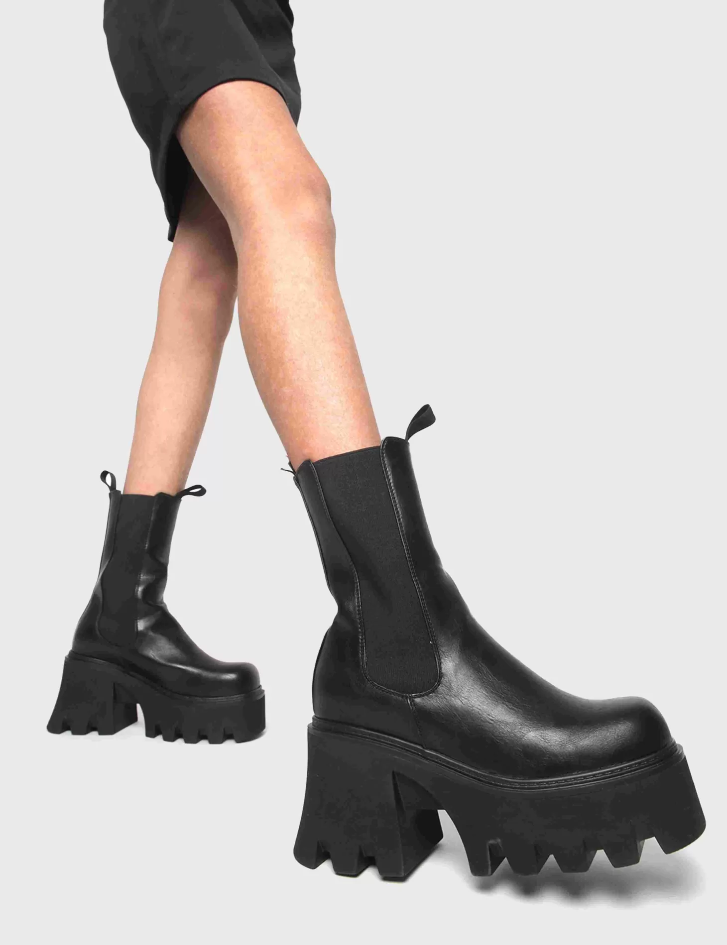 lamodawebsite Cheville*Wipe Out Chunky Platform Ankle Boots