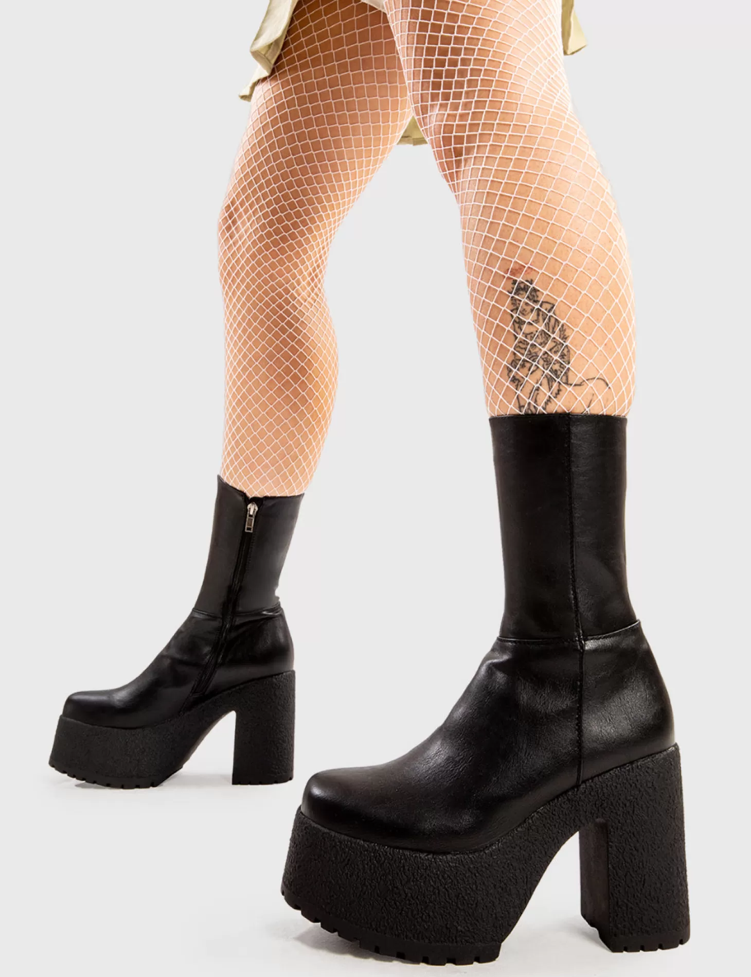 LAMODA Cheville*You Wish Platform Ankle Boots